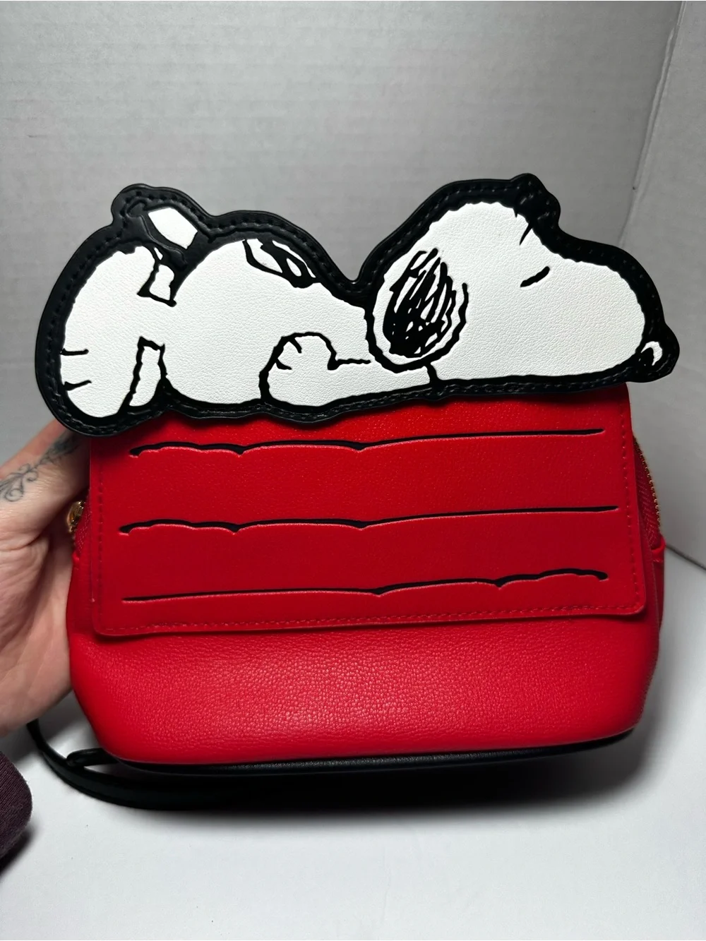 Red Snoopy Peanuts Crossbody